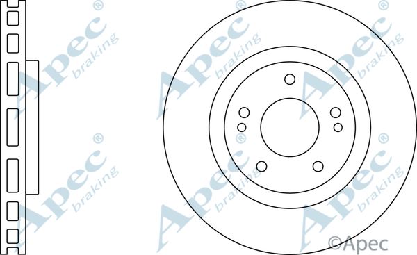 APEC BRAKING Тормозной диск DSK2913